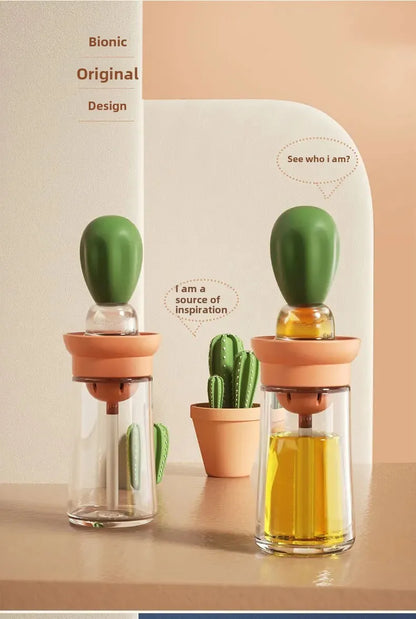 Silicone Brush BBQ Grill Dropper Olive Oil Dispenser Bottle for Cooking Baking Barbecue Kitchen Tool - TrendBug