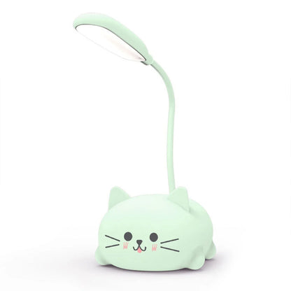 Cute Pet Kitty Mini Night Light USB Charging Folding LED Small Table Lamp Student Learning Eye Protection Book Lamps Bedside Decor - TrendBug