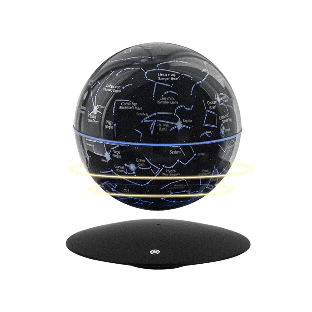 Creativity Magnetic Levitation LED Night Light 6inch Globe Lamp Rotating Floating Flying Saucer Base For Office Home Decor Gift