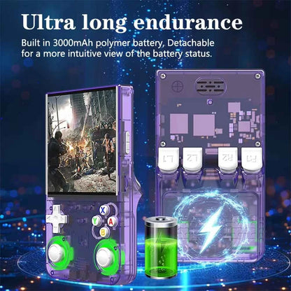 R36 ULTRA 4.0inch IPS Screen Handheld Game Console Open Source Console Retro Pocket Video Player 128G 20000+ Games