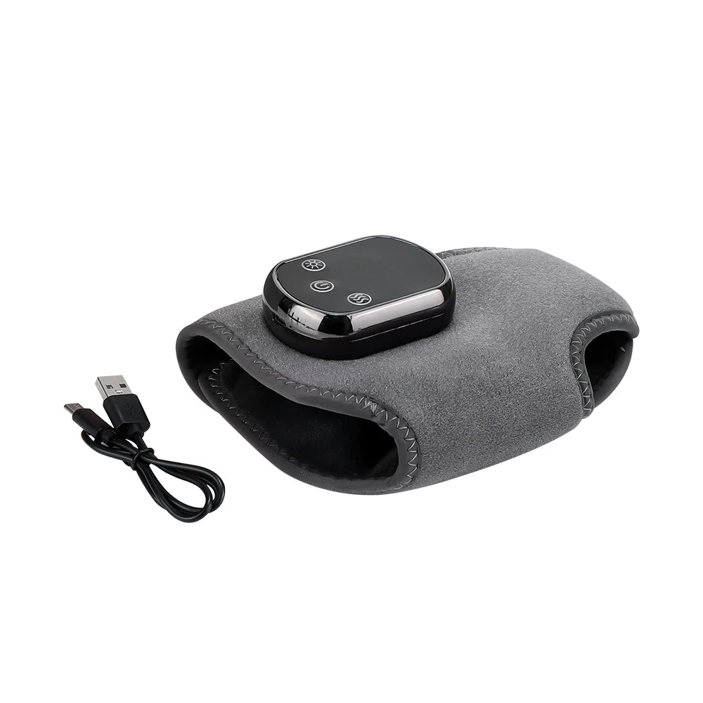Electric Heat And Vibration Ankle Massager Infrared Hot Compress Therapy Ankle Massage Heated Wrap Support Brace Foot Protector
