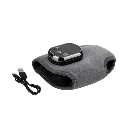 Electric Heat And Vibration Ankle Massager Infrared Hot Compress Therapy Ankle Massage Heated Wrap Support Brace Foot Protector