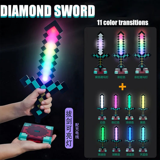 My World  Sword Night Lamp Decoration Piece Color-Changing Sword Game Peripheral Gift Model Desk Lamp - TrendBug