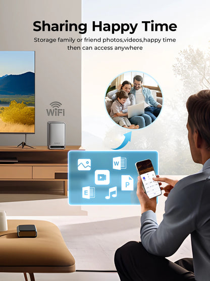 ORICO Personal Network Attached Storage Support Remote Access Share Data Intelligent Classification Automatic Backup 2/5-bay - TrendBug