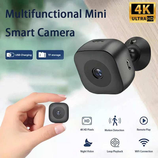 2025 New 4K Mini Security Camera Full Color Night Vision High Definition WiFi Monitor Waterproof Motion Detect Surveillance - TrendBug