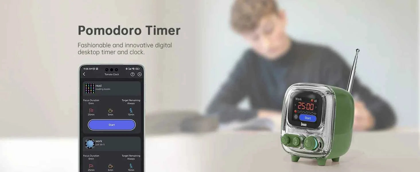 Divoom T-tiivoo-2 Mini Retro White Noise Bluetooth Speaker Portable Vintage Sleep Aid Bluetooth Speaker high quality Subwoofer