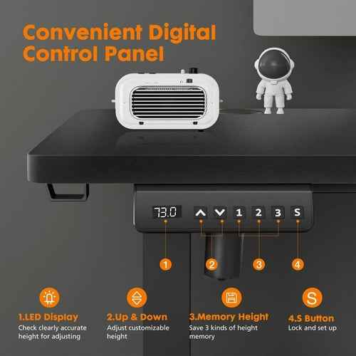 Electric Height Adjustable Standing Desk,Sit to Stand Ergonomic
