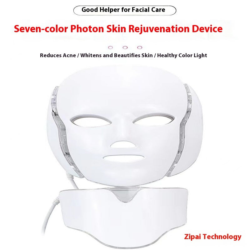 Seven-color Light Skin Rejuvenation Beauty Apparatus Mask