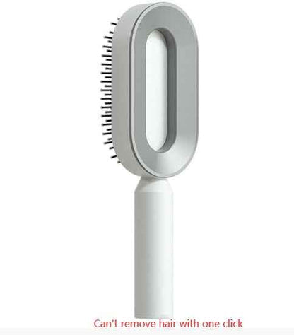 Self Cleaning Hair Brush For Women One-key Cleaning Hair Loss Airbag Massage Scalp Comb Anti-Static Hairbrush