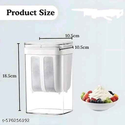 Greek Yogurt&Hung Curd- 1100mlFine Mesh Strainerwith Lid|Multifunctional YogurtFilter| Curd MakerforHome|Perfectfor Homemade Yogurt, Curd,Cheese Maker(Greek Yogurt Maker)