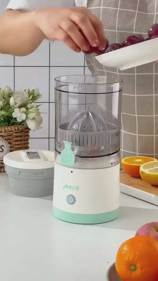 New Portable Home Juicer - USB Rechargeable Electric Fruit Juice Extractor with High Juice Output for Oranges